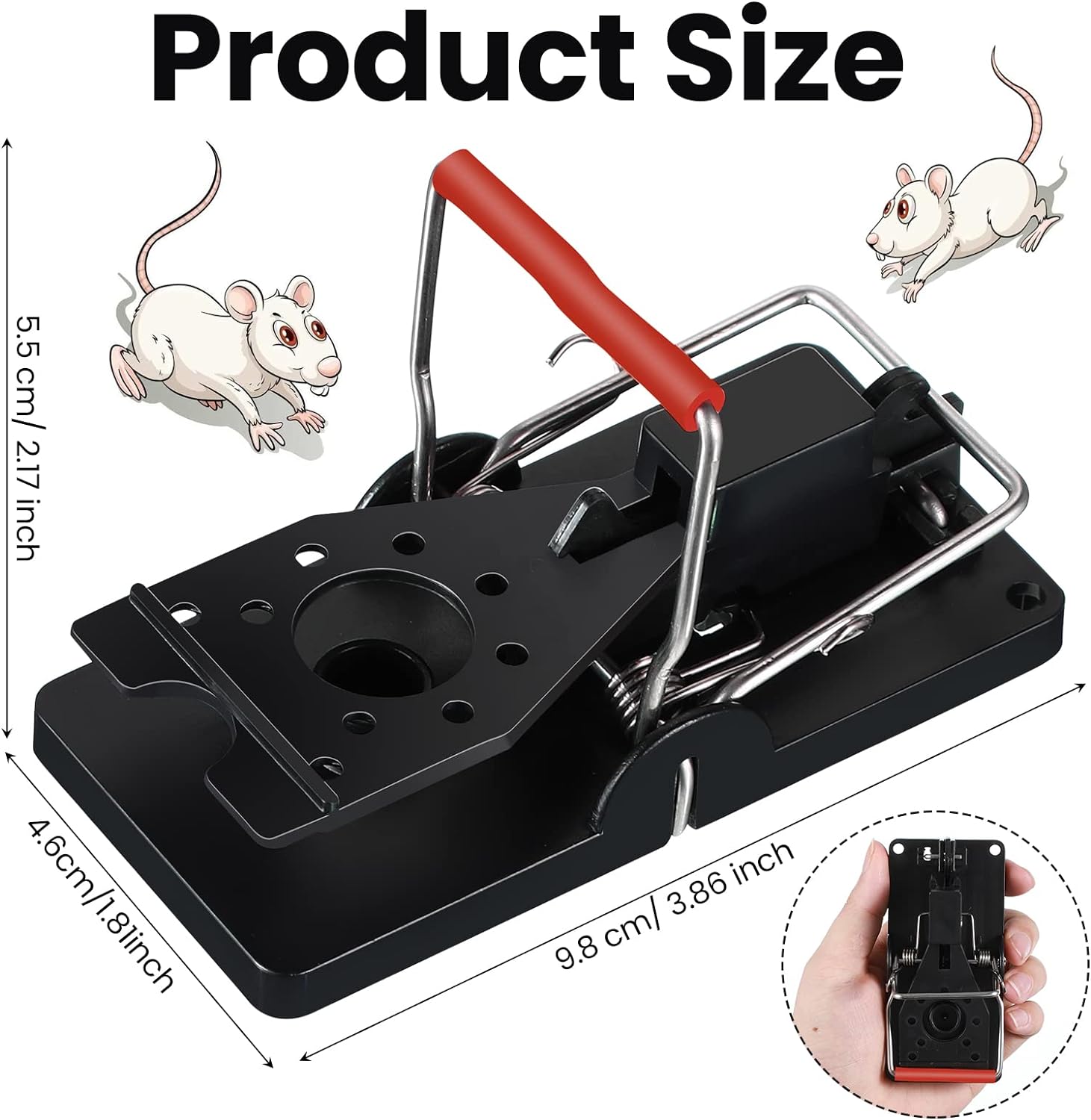 24 Pcs Mouse Traps Plastic Mice Trap House Indoor Rat Trap Review